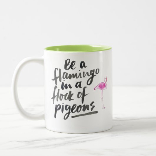 2 Couleurs tasse de flamant (Gauche)