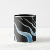2 Couleurs Tasse de flammes bleues (Centre)