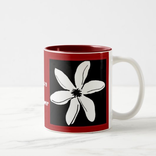 2 Couleurs Tasse de fleur de Tiare (Droit)
