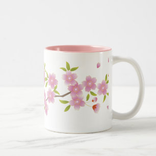 2 Couleurs Tasse de fleurs de cerisier de ressort