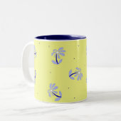 2 Couleurs Tasse de fleurs de périwinkle (Devant gauche)
