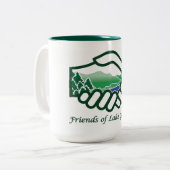 2 Couleurs Tasse de FLG - 15 onces (Devant gauche)