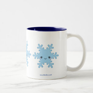 2 Couleurs Tasse de flocon de neige de Kawaii