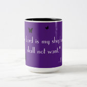 2 Couleurs Tasse de foi Papillon Violet (Centre)