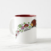 2 Couleurs Tasse de forêt de hérisson (Devant gauche)