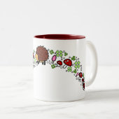 2 Couleurs Tasse de forêt de hérisson (Devant droit)