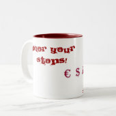 2 Couleurs Tasse de FOREX (Devant gauche)