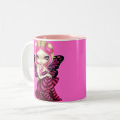 2 Couleurs Tasse "de foudre rose" (Devant gauche)
