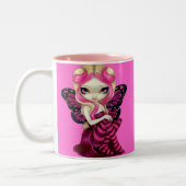 2 Couleurs Tasse "de foudre rose" (Gauche)
