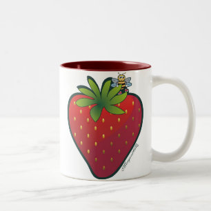 2 Couleurs Tasse de fraise