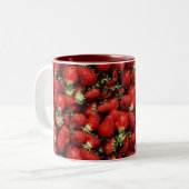 2 Couleurs Tasse de fraises (Devant gauche)