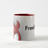 2 Couleurs Tasse de FreeBSD (Centre)