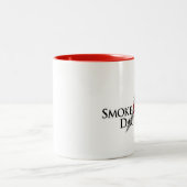 2 Couleurs Tasse de fumée et de poignard, blanche avec le (Centre)