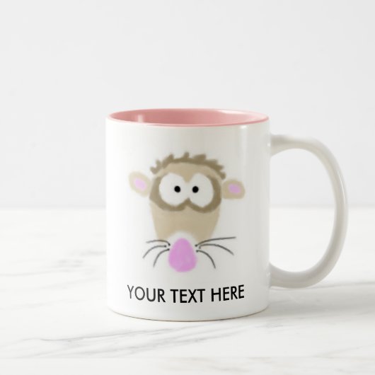 2 Couleurs Tasse de furet de bande dessinée (Droit)