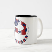 2 Couleurs Tasse de Gadsden (Devant droit)