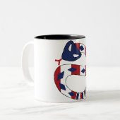 2 Couleurs Tasse de Gadsden (Devant gauche)