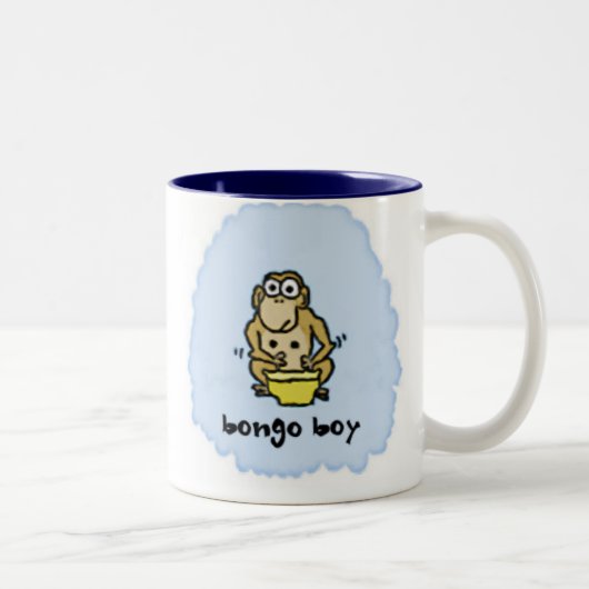 2 Couleurs Tasse de garçon de bongo (Droit)