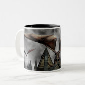 2 Couleurs Tasse "de gardiens de château" (Devant gauche)