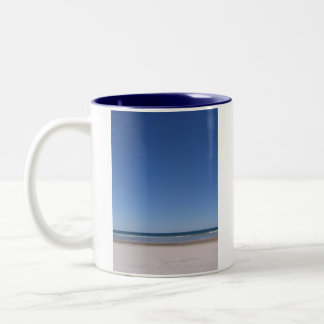 2 Couleurs Tasse de gauchiste de plage et de ciel