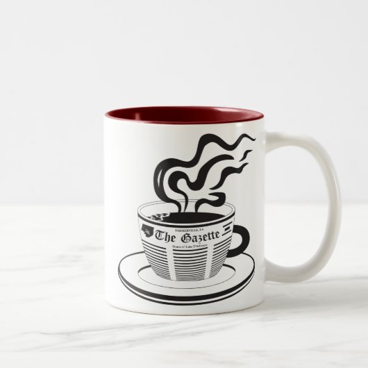 2 Couleurs Tasse de gazette (Droit)