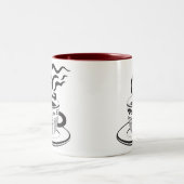 2 Couleurs Tasse de gazette (Centre)