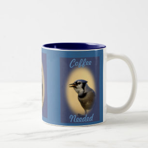 2 Couleurs Tasse de geai bleu