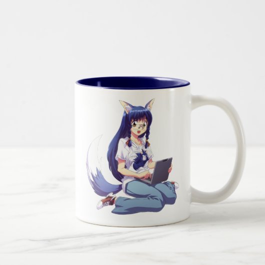 2 Couleurs Tasse de geek d'Anime (Droit)