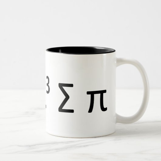 2 Couleurs Tasse de geek de maths : i 8 sommes pi (Droit)