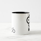 2 Couleurs Tasse de geek de vélo (Centre)