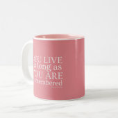 2 Couleurs Tasse de généalogie (rose) (Devant gauche)