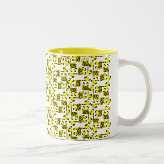 2 Couleurs Tasse de girafe (Droit)