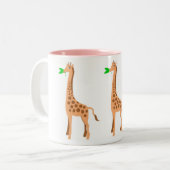2 Couleurs Tasse de girafe (Devant gauche)