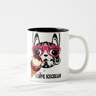2 Couleurs tasse de glace de sunglass de chien de chienchien