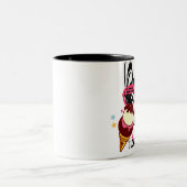 2 Couleurs tasse de glace de sunglass de chien de chienchien (Centre)