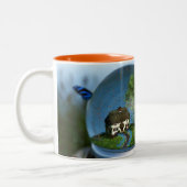 2 Couleurs Tasse de globe de papillon (Gauche)
