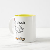 2 Couleurs Tasse de gloussement de poulet (Devant gauche)