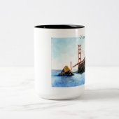 2 Couleurs Tasse de golden gate bridge (Centre)