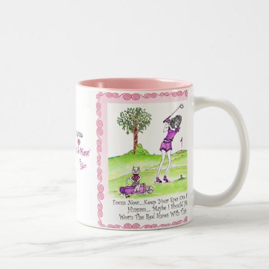2 Couleurs TASSE de golf (Droit)