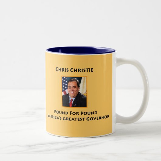 2 Couleurs Tasse de Gov. Chris Christie (Droit)