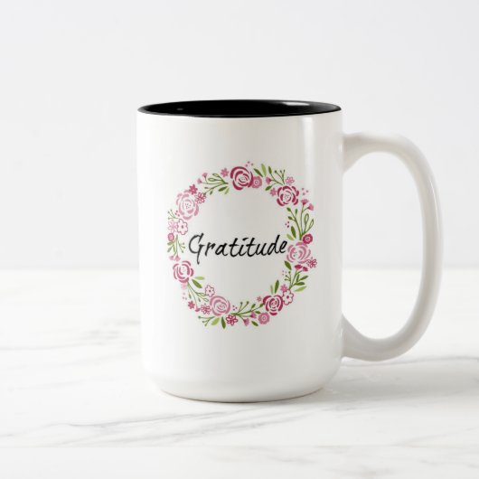2 Couleurs Tasse de gratitude (Droit)
