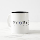 2 Couleurs Tasse de Greysacle Coffe - blanc (Devant gauche)