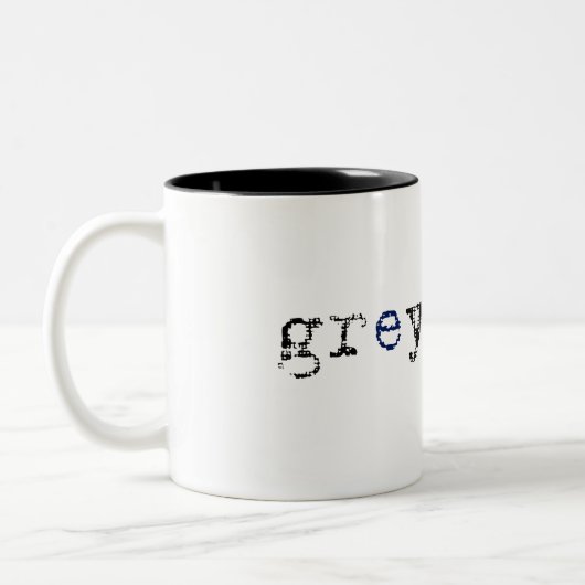 2 Couleurs Tasse de Greysacle Coffe - blanc (Gauche)