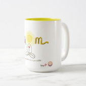 2 Couleurs Tasse de griffonnage d'amusement (Devant droit)