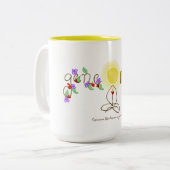 2 Couleurs Tasse de griffonnage d'amusement (Devant gauche)