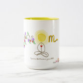 2 Couleurs Tasse de griffonnage d'amusement (Centre)