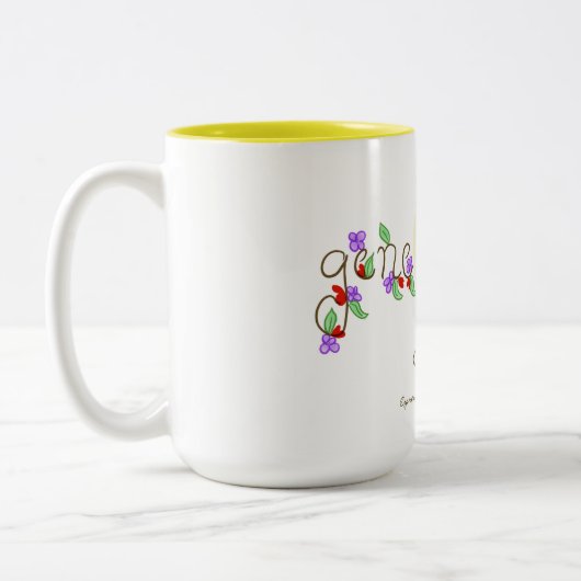 2 Couleurs Tasse de griffonnage d'amusement (Gauche)