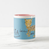 2 Couleurs Tasse de guépard (Centre)