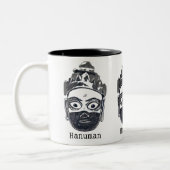 2 Couleurs Tasse de Hanuman (B/W) (Gauche)