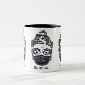 2 Couleurs Tasse de Hanuman (B/W) (Centre)