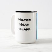 2 Couleurs Tasse de Hilton Head Island (Devant gauche)